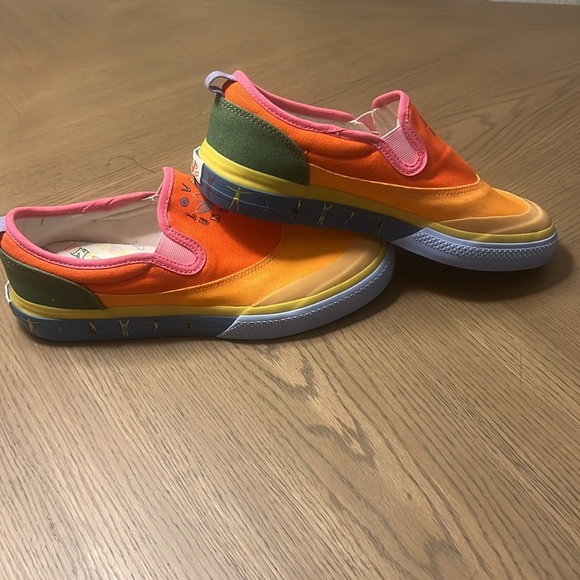 NWOT Adidas Nizza “Love Unites” Slip On Low Loafers Pride Pack Colourful sz 8.5 - Picture 3 of 11